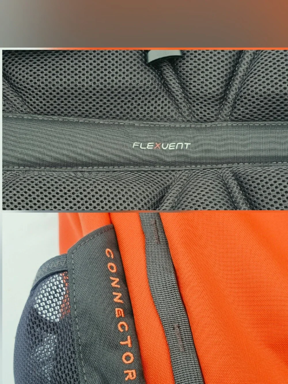 The North Face Connector Backback Orange Octane Fitness Hiking Travel Laptop Bag